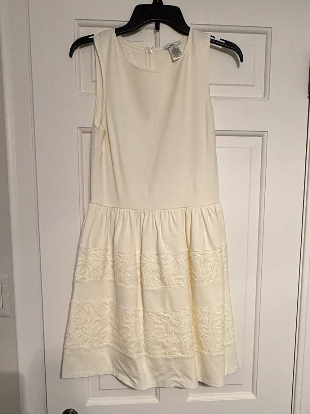 Bar III Ivory Lace Panel Girls' Formal Dress